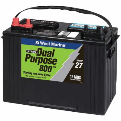 West Marine Flooded Battery - Dual Purpose 800 MCA