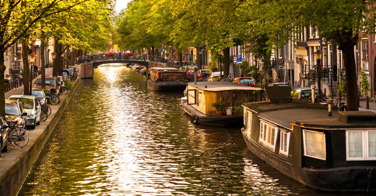 Houseboat in Amsterdam Canals